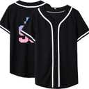 Dolpind Baseball Jersey Men Women Button Down Baseball Shirt Plain Casual Blank Jersey Softball Fan Team Sport Uniforms