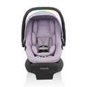 Evenflo LiteMax NXT Rear-Facing Lightweight Preemie and Infant Car Seat 3-30lbs with SensorySoothe. Easy Install with Base (Agate), Manufacture Date: 03.16.2026