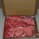 Soulchen 12 Pcs 20 Inches Christmas Garland Ties with Large Velvet Bows Reusable Holiday Wreath Twist Tie Bows for Banister Christmas Tree Indoor Outdoor Party Decorations(Red)