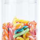 Clear Glass Apothecary Jars, Candy Jar with Lid, Elegant Decorative Jars for Wedding and Party (Height: 14", Diameter: 4")