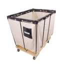 Canvas Basket Bulk Truck,Service Carts 12 Bushel Knock Down Truck, 15.0 cu. ft, 600 lb, 36" L X 26" W X 34" H Capacity