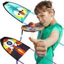 Novelty Place 2 Pack Thumb Ejection Kite Toy - Kite Launcher Slingshot Catapult Kites for Boys Girls Kids & Teens, Mini Beach Kites Easy to Launch and Fun Outdoor Flying Experience(Bird,Rocket)