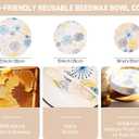 Reusable Bowl Covers for Bread Proofing 100% Organic Cotton Food Storage Covers, Breathable & Washable Dough Covers, Eco-Friendly Alternative to Plastic & Beeswax Wraps