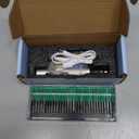 USB Rechargable Engraving Machines Pen with 35bits,Mini Electric Engraver Etching Machines Cordless Rotary Tools Engraved Jewelry Stone Metal Plastic Wood Resin Model (silver)