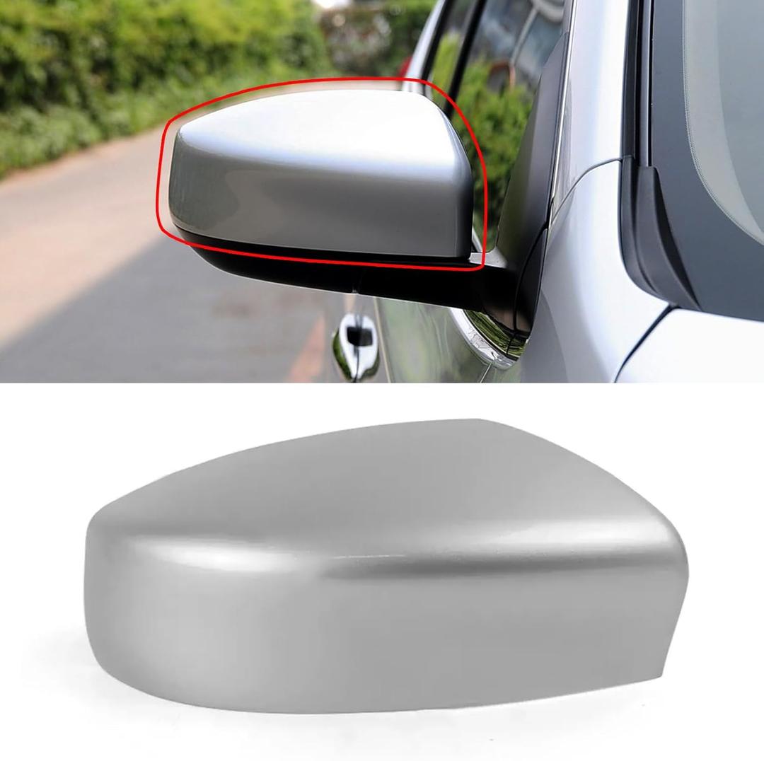 Moonlinks Compatible with Nissan Sentra 2013 2014 2015 2016 2017 2018 2019 Right Side Mirror Cover Replacement, Silver Right Passenger Side Door Rearview Side Mirror Cap Trim