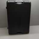 LUGGEX Checked Suitcase with Spinner Wheels, 8010S Aluminum Frame Zipperless Polycarbonate Hard Shell Suitcase (ZX-Core, Charcoal Metallic, 28 Inch)