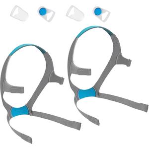Airfit F20 Headgear Medium with Clips, 2-Pack Replacement CPAP Mask Headgear Straps with Clips CPAP Supplies for Airfit/AirTouch F20 (Without Mask)