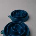 Outward Hound Fun Feeder Slo Bowl, Slow Feeder Dog Bowl, Medium/Mini, Turquoise, Pack of 2