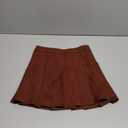 SANGTREE Girls' High Waist Woolen Flared Pleated Skater Mini Skirt (6-7 Years Little Kid, Caramel)