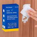 Pack of 2, Clean Up Wipes, Adhesive Remover - 36 Count - Safely Removes Adhesive Residue, Rapidly Removes Labels, Car Stickers, Crayon, Chewing Gum, Double Sided Tape, Marker pen and Various Decals (Blue)