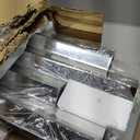 Modern 3 Pack 28x8 Staggered 3D Silver Mirror Wall Set Mirror Decor