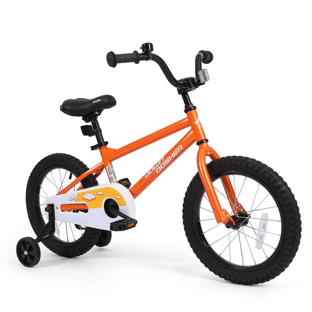 Kids Bike with Training Wheels, BMX Bicycle with Pedals for 2-4 Year Old Boys Girls, Birthday Gift