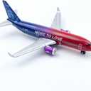 AVIAMUSE Alaska Model Airplane, Multi-Color Livery Single Plane Die-cast Model Planes Aircraft Suitable for Collection & Gifts