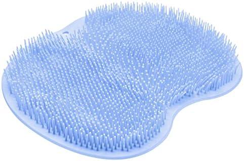 Shower Foot Scrubber Mat Back Washer Back Exfoliating Bath Wash Pad Wall Mounted Slip Suction Cups Foot Scrubber for Use in Shower Cups Foot Cleaner for Men and Women