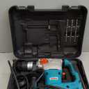 ENEACRO 1-1/4 Inch SDS-Plus 13 Amp Heavy Duty Rotary Hammer Drill, Safety Clutch 4 Functions with Vibration Control Including Grease, Chisels and Drill Bits with Case
