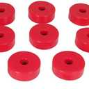 Prothane 1-101 Red Body Mount Bushing Kit for CJ5, CJ7, CJ8, YJ and TJ - 14 Piece