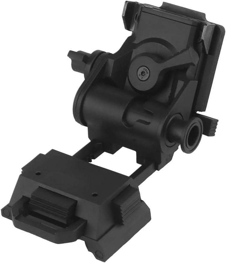 Night Vision Goggle L4G24 Mount,Airsoft Helmet Nylon NVG Mount for PVS15 PVS18 PGPNVG18 Night Vision Goggle (Black)