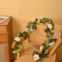 SUQ I OME 1 Pack of Artificial Rose Vine Flowers Plants Fake Flower Vine for Wedding Home Garden Craft Art Decor Valentine's Day Mother's Day Party Decoration,Champagne