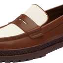 Coach Mens Cooper Canvas Loafer (7, Saddle)