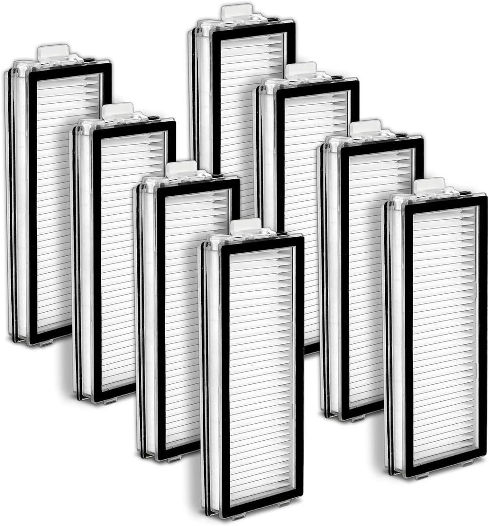 (8 Pack) Q revo Master Replacement HEPA Filters for Roborock Qrevo Master, Qrevo Slim Robot Vacuum, Filters Accessories Kit, Filter Kit, Vacuum Filter, Canister Filters, Upright Filters