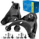 PHILTOP 15pcs Suspension Kit Fit for Chevy GMC Tahoe Yukon C1500 C2500, Upper Control Arms w/Ball Joints Lower Ball Joints Sway Bars Tie Rods Idler Pitman Arm Sleeves Idler Bracket