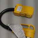 Kanayu 1.8 FT 30 to 20 Amp 110V Dryer Distribution Adapter Compatible with NEMA 14-30P to NEMA 4X 5-20R/ 5-15R, 3 Prong Dryer Wall Socket to Four Household Outlet with 20 Amp Circuit Breaker