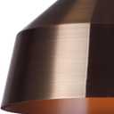 CANARM Thor 1-Light Pendant Light, Gold Finish with Faux Wood Accent, Adjustable Fabric Cord, Modern Lighting for Kitchen, Dining Room or Bedroom