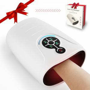 AERLANG Hand Massager, Christmas Gifts for Women, White Elephant Gifts for Adults Hand Massage Machine with Heat and compression Electric Hand Massager for Arthritis and Carpal Tunnel Cordless Massagers
