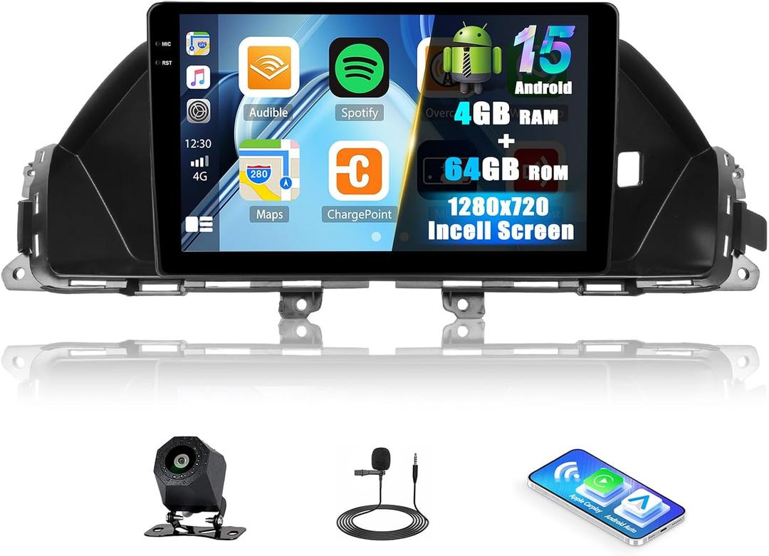 SIXTOP 4G+64G Android Car Stereo for Honda Odyssey 2011-2017 Wireless CarPlay Android Auto, 9 inch in-Cell 1280 * 720 Touchscreen, GPS,Bluetooth 5.0 Radio, FM/RDS, SWC, EQ AHD Rear Camera