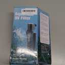 Aquarium Filter for 10-45 Gallon Tank, U-V Fish Tank Green Clean Machine Submersible Powerful Pump Canister Filter 158GPH for Pond Turtle Tank Saltwater Freshwater Crystal Clear Green Killing