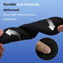 4 x Ronsan Memory Foam Insoles for Women - Comfort Replacement Shoe Inserts for Running Shoes, Sneaker, Work Boot, Hiking Shoes, Cushioned Shock Absorbin Shoe Insoles, Black US 8.5