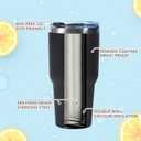 Dongni 30 oz Tumbler with Lid and Straw, Stainless Steel Tumblers Bulk, Insulated Vacuum Double Wall Travel Coffee Mug, Durable Powder Coated Tumbler CupsMix 12 pack