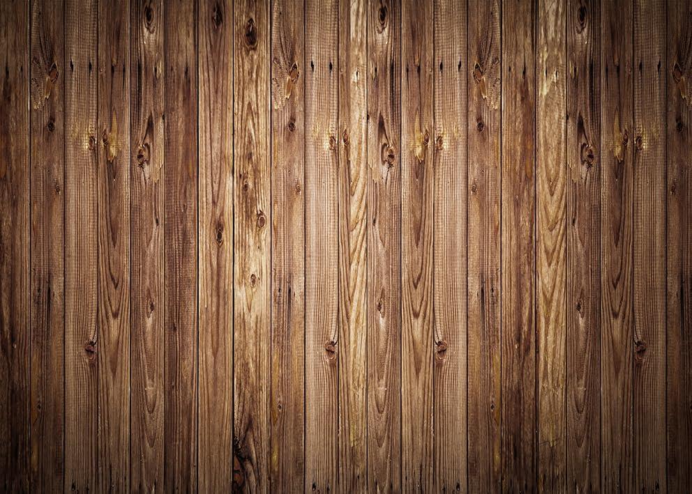 7X5FT Brown Wooden Board Backdrop Vertical Long Wooden Board Newborn Baby Bath Happy Birthday Party Studio Live Broadcast Holiday Brown Background BY301