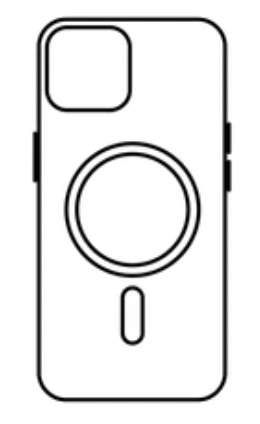 Phone Case with Black Border, Protective Slim Cover with Large Camera Cutout