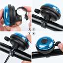 Classic Bike Bell, Aluminum Bicycle Bell, Loud Crisp Clear Sound Bicycle Bike Bell for Adults Kids, Blue