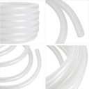 3/4" ID  25 ft High Pressure Braided Clear PVC Tubing,Flexible Resistant Vinyl Hose,Heavy Duty Reinforced Vinyl Hose Tubing,with 2 Clamps
