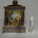 12.5'' Fall Snow Globe Lantern - Scarecrow and Turkey Lighted Water Lantern with Swirling Glitter Fall Decorations for Home, Thanksgiving, Autumn Harvest Fall Decor