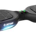 Gotrax Edge Hoverboard with 6.5" LED Wheels & Headlight, Max 5km Range & 10km/h Power by Dual 200W Motor, UL2272 Certified and 65.52Wh Battery Self Balancing Scooters for 44-176lbs Kids Adults(Black)