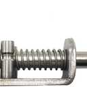 2 Pack Heavy Duty Stainless Steel Spring Loaded Latch Faster Locking Bolt Lock for Door Shed Gate or Tailgate Trailer Garage