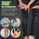 6 Pcs Long Compression Full Leg Sleeves Full Compression Knee Sleeves Braces Support for Men Women Arthritis Joint Pain Relief Reduce Varicose Veins and Swelling Cycling Sport