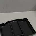 EDBETOS Full Center Console Organizer Compatible with 2019-2023 2024 2025 Dodge RAM 1500 2500 3500 Accessories ABS Plastic Material Insert Tray Secondary Storage Armrest Box, Black