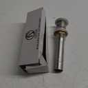 Pop up Sink Drain Stopper Without Overflow Brushed Gold for Bathroom Vessel Vanity Sink Art Basin, Big Cap Sink Drain Without Overflow, Metal Pop-up Drain Strainer with Detachable Basket Stopper