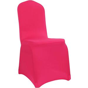 Dimatic 10 PCS Magenta Spandex Chair Covers Dining Room Stretch Chair Covers Protector for Living Room Banquet Wedding Party Dining Decoration (Magenta)