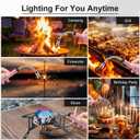 LcFun 3 Pack Candle Lighter USB C Rechargeable Electric Lighters with 360 Flexible Neck & Safety Lock, Windproof Arc Lighters Long Stem Matches for Candle, Grill, BBQ, Gas Stoves (Black,Silver,Pink)