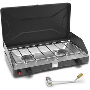 Camping Stove Propane, Camp Stove, 2 Burner Propane Camping Stove