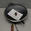 Nonstick Wok, 13-Inch Carbon Steel Wok Pan with Glass Cover, Woks & Stir-Fry Pans for Induction, Electric, Gas, Halogen, All Stoves