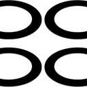 Black Goof Trim Ring for 5 Inch Recessed Cans Downlights for Ceiling Light Fixtures, 4 Pack 5.9-Inch Inner Diameter, 8-Inch Outer Diameter, Steel Construction (Fit 5 Inch)