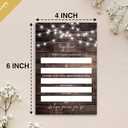 Wedding Invitation Cards with Envelopes - Rustic Wooden Fill in The Blank Bridal Shower Invite Cards, Party and Receptions Supplies, 25 Invites With Envelopes - 007TOGETHER