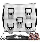 YNSZAS Football Throwing Target Net, Upgraded Weather Football Training Equipment Accessories (Only Net)