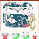 Compatible with Airpod Pro 2nd/1st Generation,Full Protection Cover for Women,Accessories Hard Case Portable & Shockproof for Airpod Pro 2nd Charging Case 2023/2022/2019(Lily Flower)
